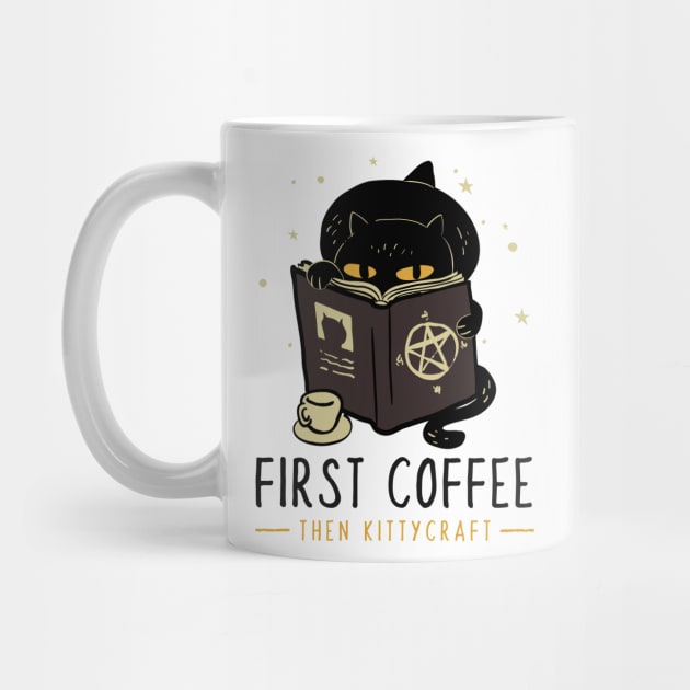 First Coffee - then Kittycraft | Cat, Coffee and Books by GrinTees